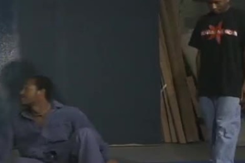 pretty homo black Ricco black And  Little Blundt slam And suck