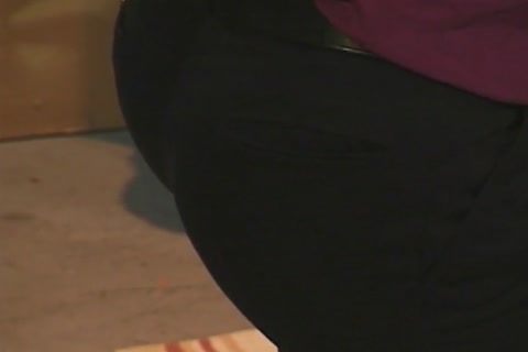 Collin Jennings plows Bruce Hill In A Dressing Room