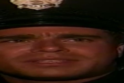 gay Crooked Cops plow in Truck
