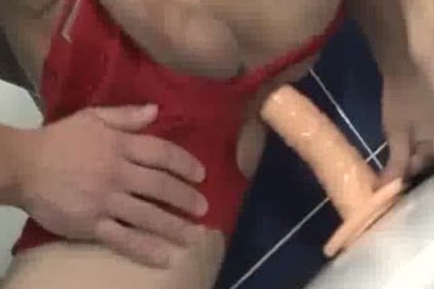 Fuckn Ript Shorts N A dildo