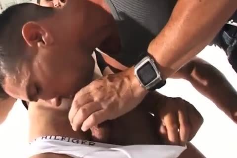 pretty Spanish Hunks Liicking knob