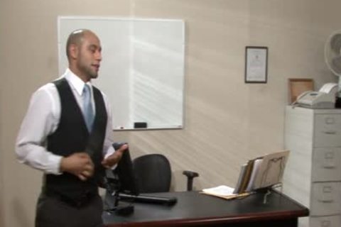 lustful homo gets Nailed And Cummed In The Office