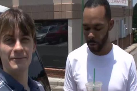 Jansen Shaw Takes Two large dark weenies!