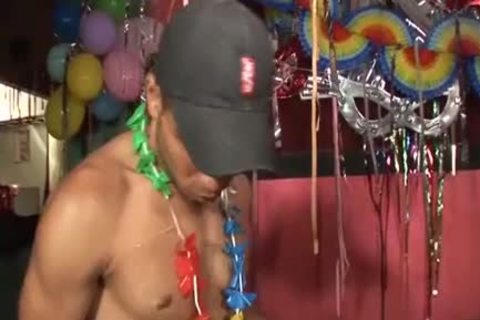young Latino bare gay trio Spit