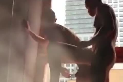 concupiscent Nyc couple nail In Times Square Win