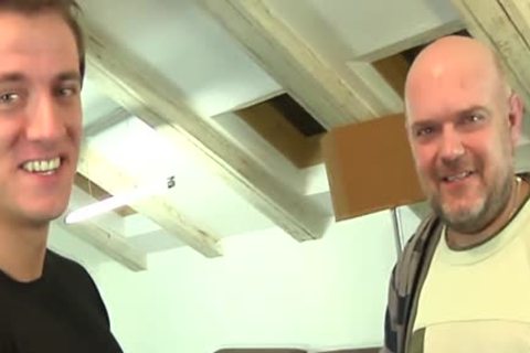 Muscled Euro arse Rimmed By Bearded daddy