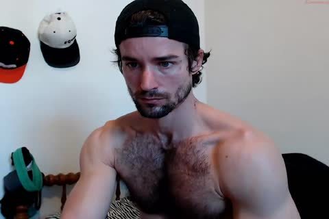 Muscle bushy chap wank