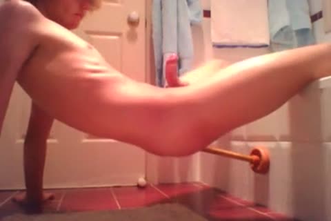 Jamming That Plunger Up His Brown Eye.