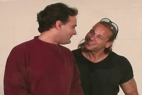 Middle daddy pretty homo chap receives team-drilled