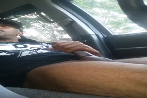 Jacking Off His Jumbo Shaft