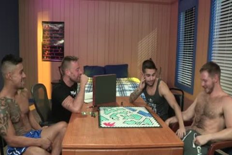 Muscle Bear Flip Flop With spunk flow