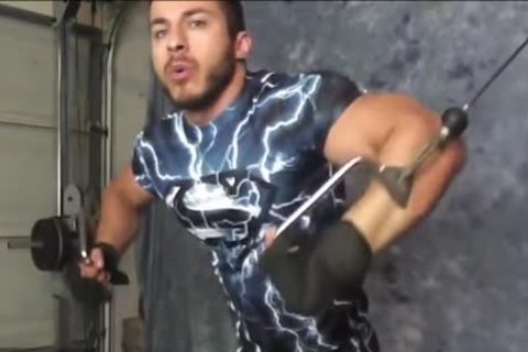 Michael Works Out & Jerks Off