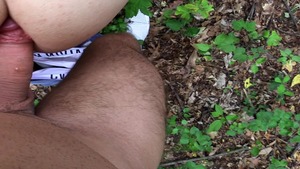 Round butt teen riding 10-Pounder and tasting cum