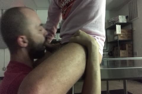 Bakery deep-face hole On The Baker's Table.