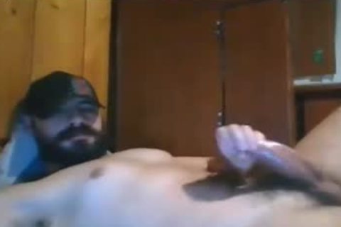 sleazy Spanian jack off His 10-Pounder anew
