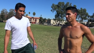 Str8Chaser: Paul Wagner together with Brandon Garza handjob