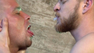 FalconStudios: Hairy Logan Stevens wearing uniform anal