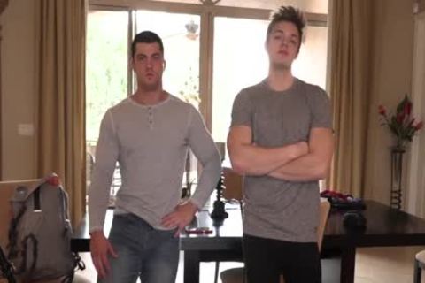 legal age teenager Muscle guy Collin Stretched Blake's naughty butthole