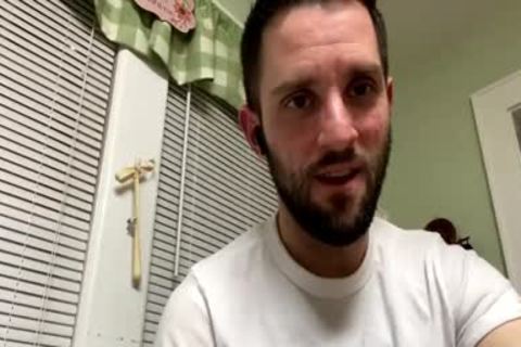 bushy chap Cums In Live while stroking