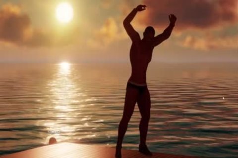 dirty man Dancing  , 3D Animation , 3D manga