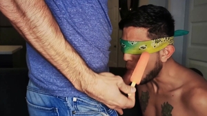 StayHomeBro - Super sexy Raphael blindfolded porn