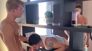 two boyz Using lovely slut