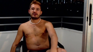 sleazy Latino Jerks Off On His Balcony CAM4 Male