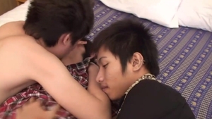 GayAsianNetwork - Erotic asian cop group sex porn