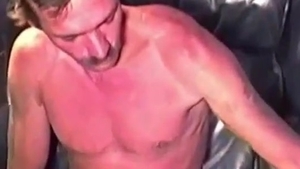 Rugged straight Daddy Sucks schlong For specie