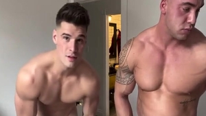 Two kinky Tops Wrestling & Jerking