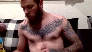 str8 Bearded And Tatted Biker