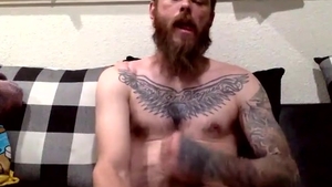 str8 Bearded And Tatted Biker