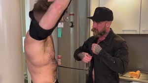 naughty bushy Daddy Plumber Cums To Fix A "trickle!" ??