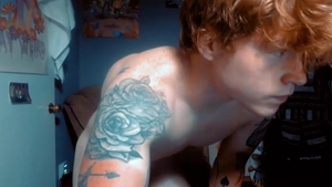 horny Ginger Cums Twice