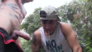 Pigboy Ruben bonks Bastian Karim's Face And Comes Inside His a-hole