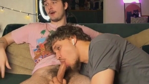 shaggy yummy pair blowjob On web camera