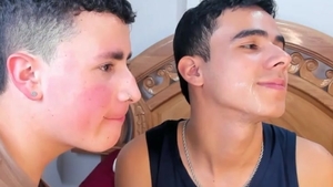 Boyfriends Love Tu sperm On Eachothers Faces Pt.two