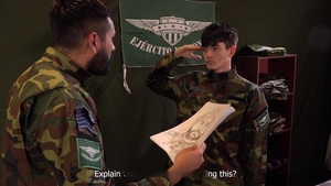 MilitaryDick: Daddy Cecil Shows Ares the Way