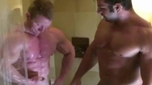 Muscles Enjoying A Shower