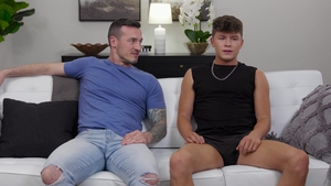 Jerk Buddies: Cum on Ass, Two Twinks Get Busy