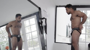 Noir Male: Latino Lovers Share Creampie