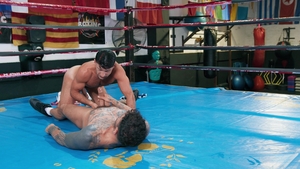 Men: Alex and Jolian in Ring-riding Action