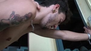 Latin Leche: Wet & Wild with a Straight Construction Worker