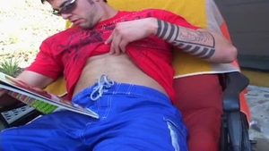 Next Door Male: Brawny Businessman Bares All on a Bridge