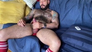 Men Over 30: Homemade Latino Jockstrap Solo