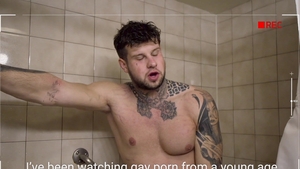 masqulin: Tattoed Andrew Gets His Bubble Butt Fucked