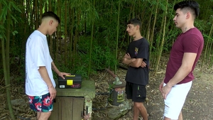 Gabriel's Garage Gangbang