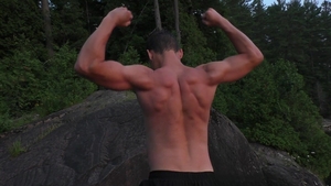 Untamed Beauty in Full Bloom - Outdoor Poses, Muscles Exposed