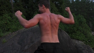 Untamed Beauty in Full Bloom - Outdoor Poses, Muscles Exposed