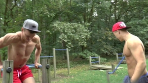 Pumped up Part I - Sizzling Sweat and Muscles